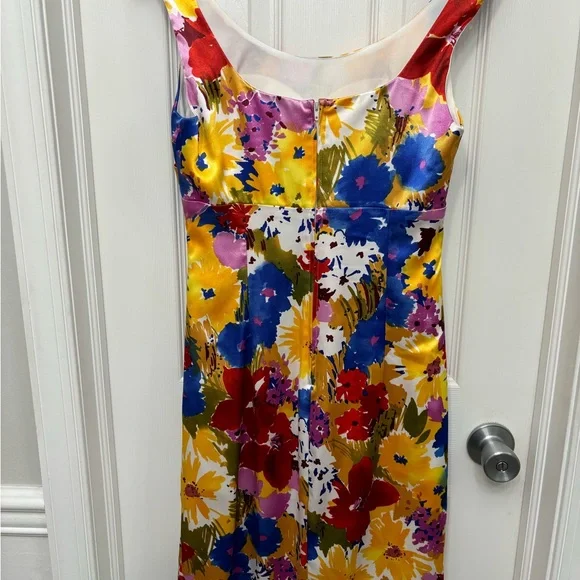 Floral bodycon dress pretty colors great state - Picture 3 of 3